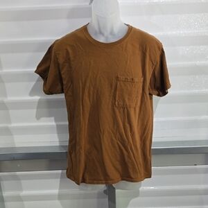 Athletic Works Brown Crew Neck Short Sleeve Tee‎